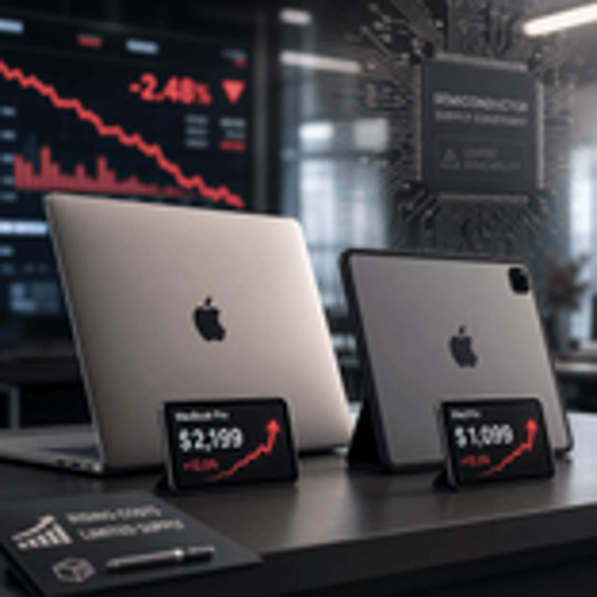 Apple Stock Crashes on MacBook, iPad Price Hikes