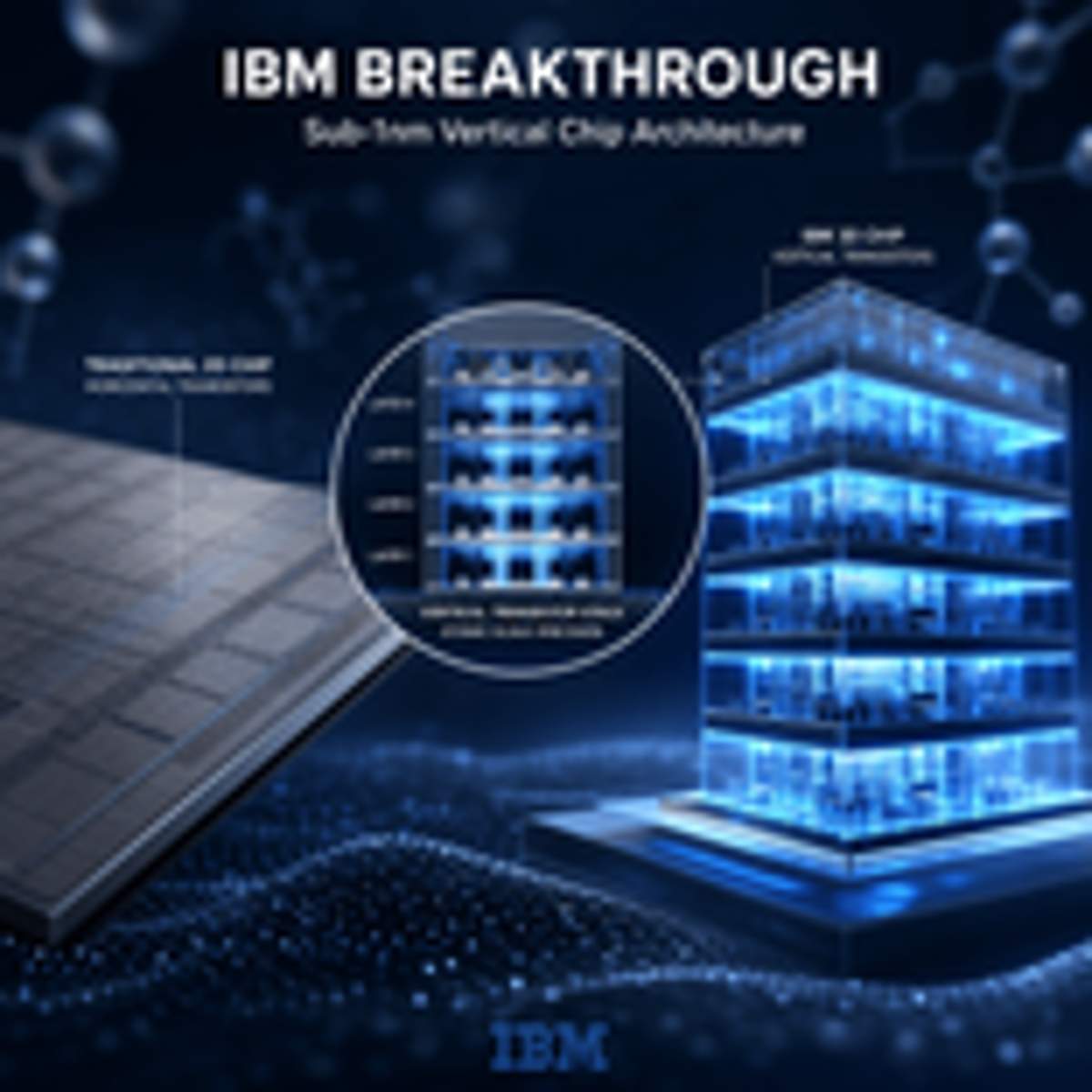 IBM Cracks Sub-1nm Chip Barrier With 3D 'Block of Flats' Design