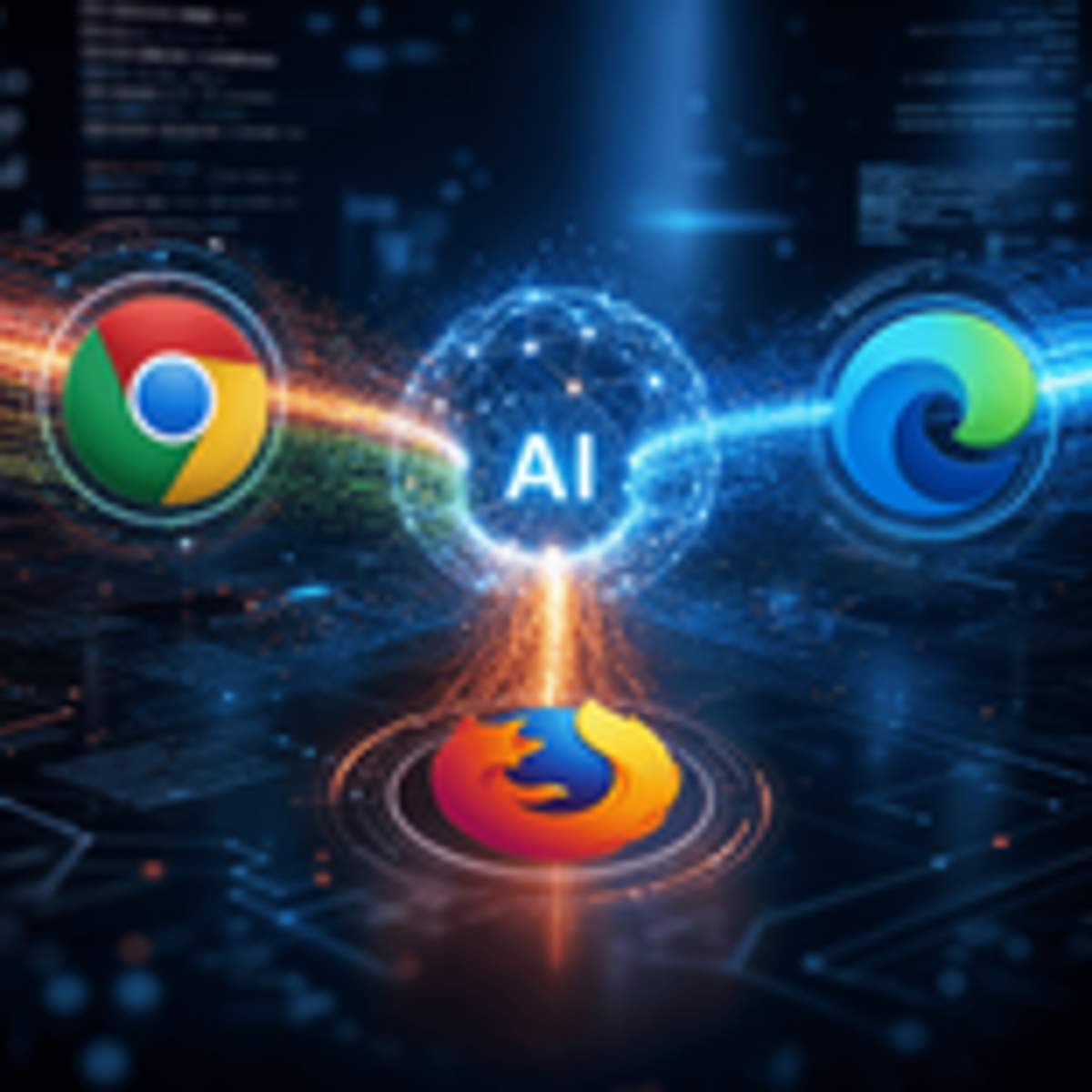 Chrome, Edge, and Firefox Battle for AI Browser Supremacy