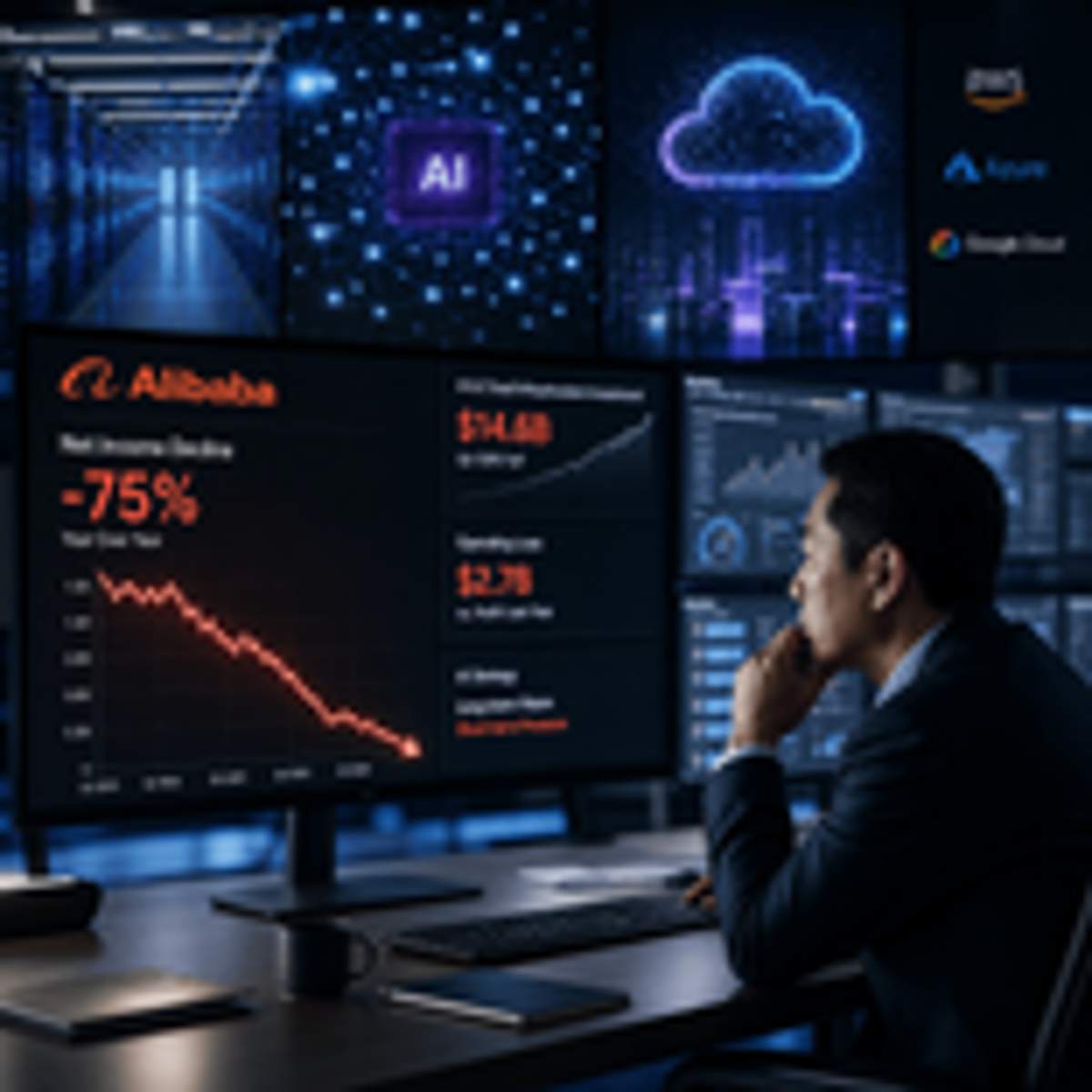 Alibaba Profit Plunges 75% as AI Spending Spree Hits Bottom Line