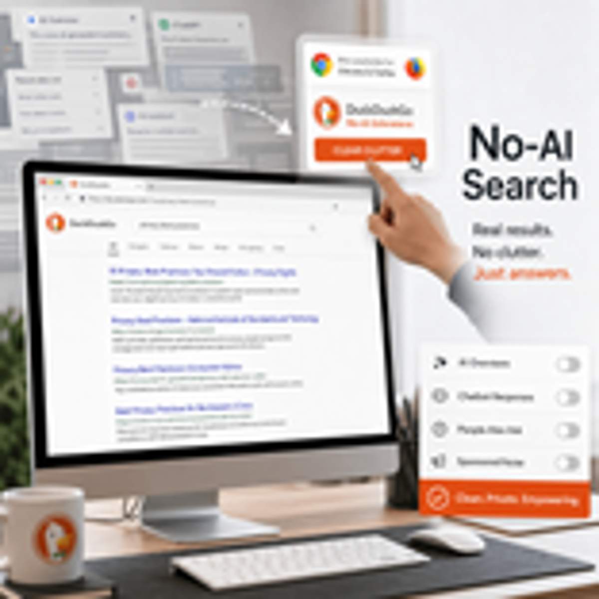 DuckDuckGo Launches 'No-AI' Extensions as Traffic Surges