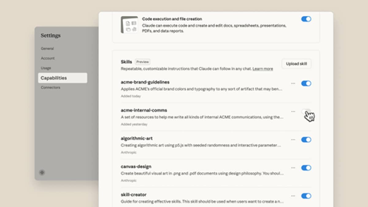 Anthropic launches Skills to make Claude work agents useful