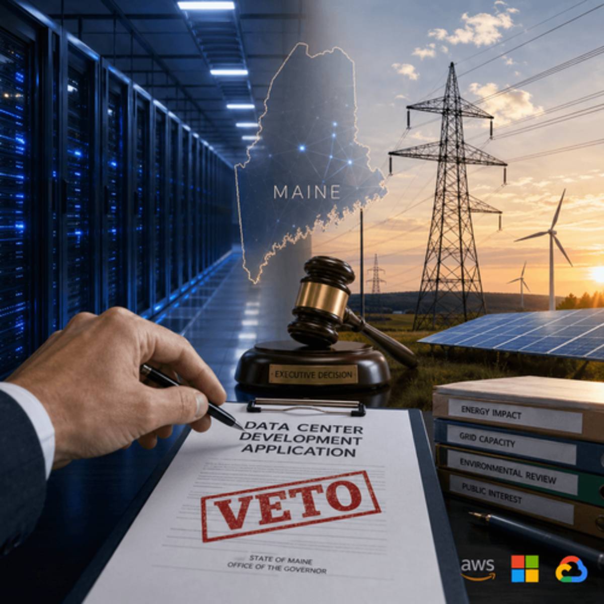 Maine Governor Vetoes Nation's First Data Center Ban