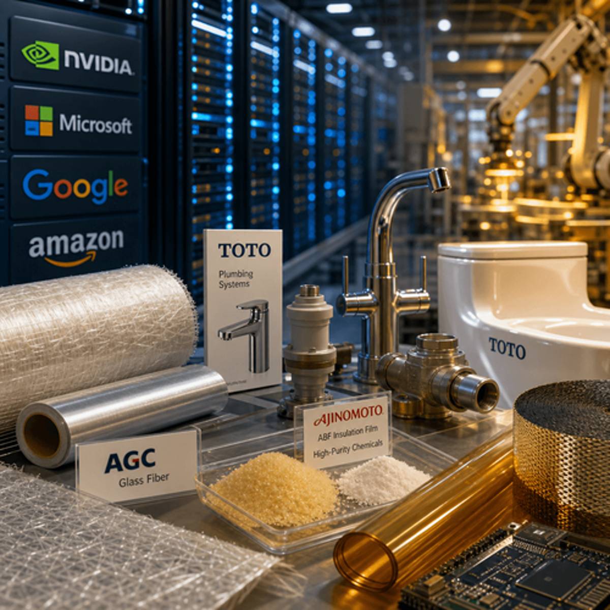 Japan's AI Boom Winners: Toilet Makers, Glass Fiber & MSG