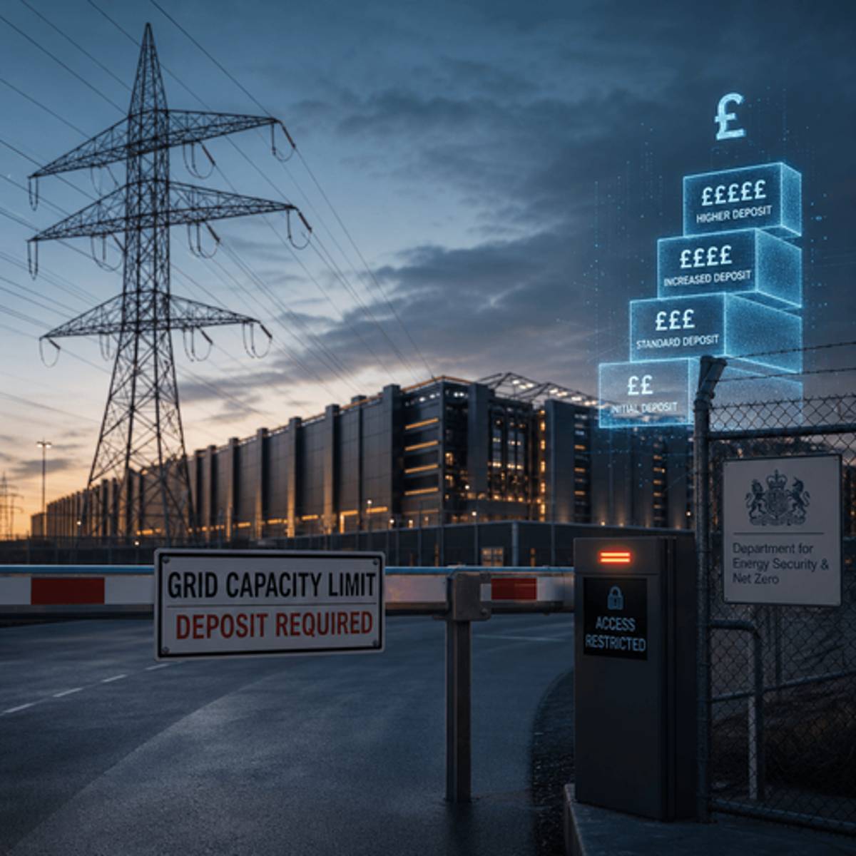 UK Regulator Targets Data Centers With £712k/MW Power Deposits