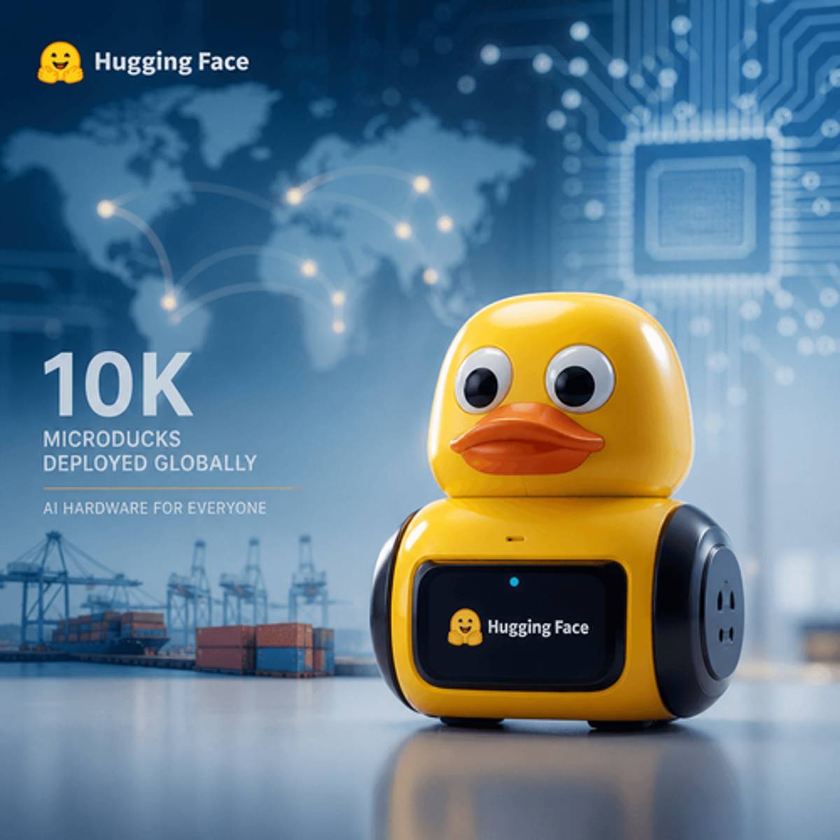 Hugging Face's Duck Robot Sells 10K Units, Runs on China Chip