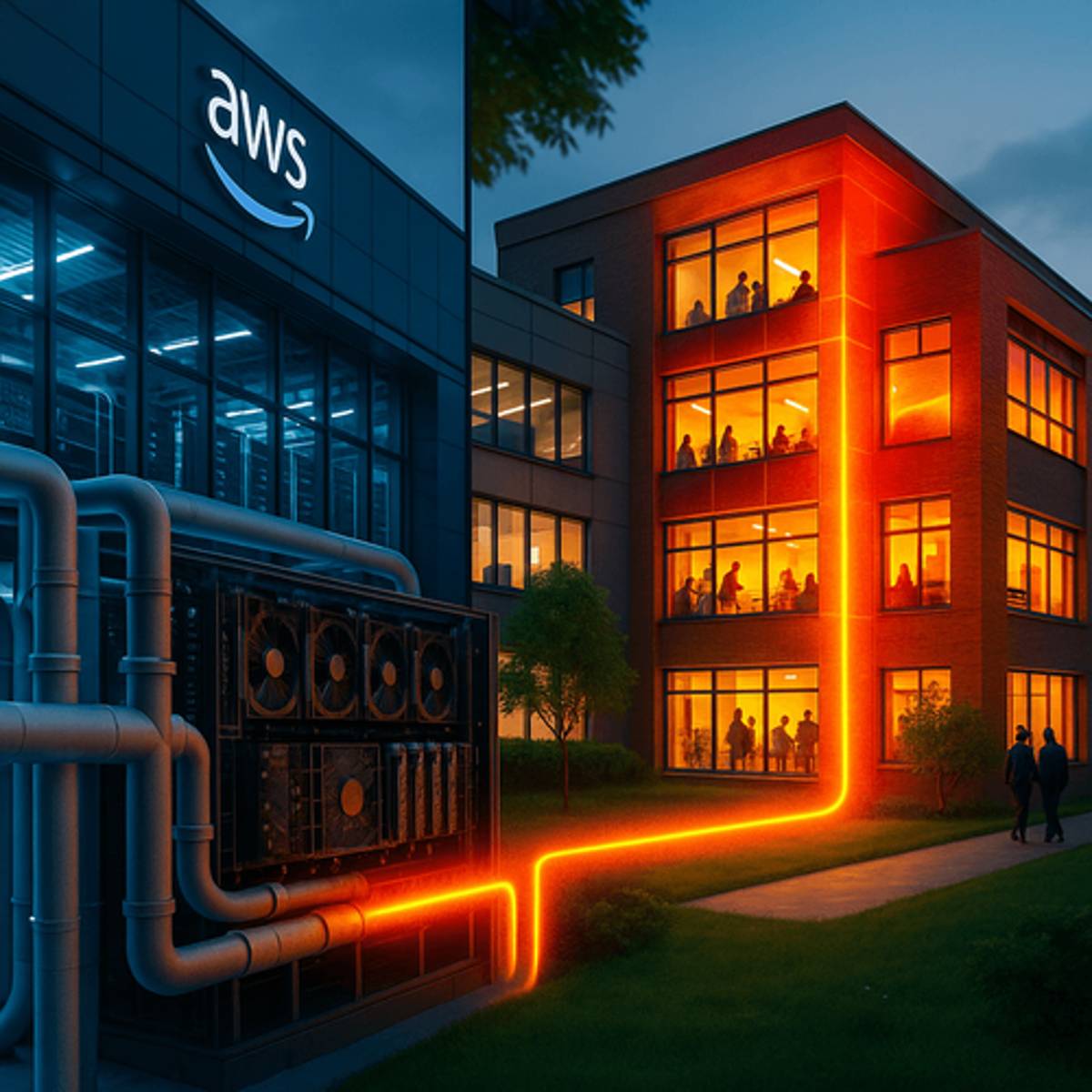 AWS Data Center Heats Dublin Campus, Turning AI's Energy Problem Into Solution