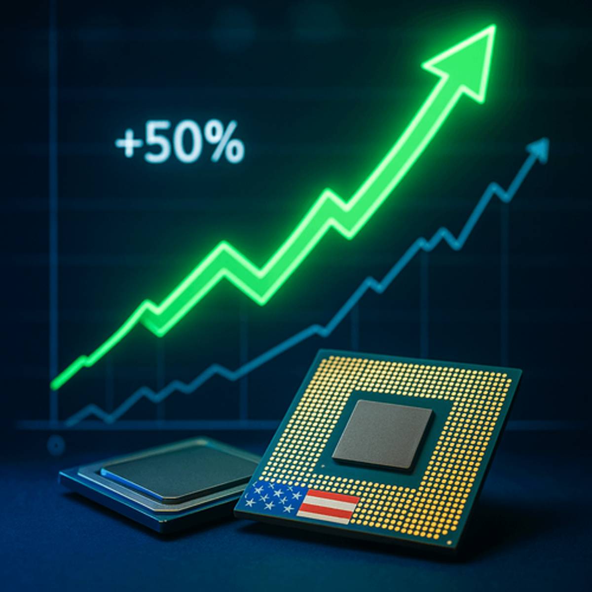 Intel Stock Surges 50% in Month, U.S. Stake Now Worth $16B