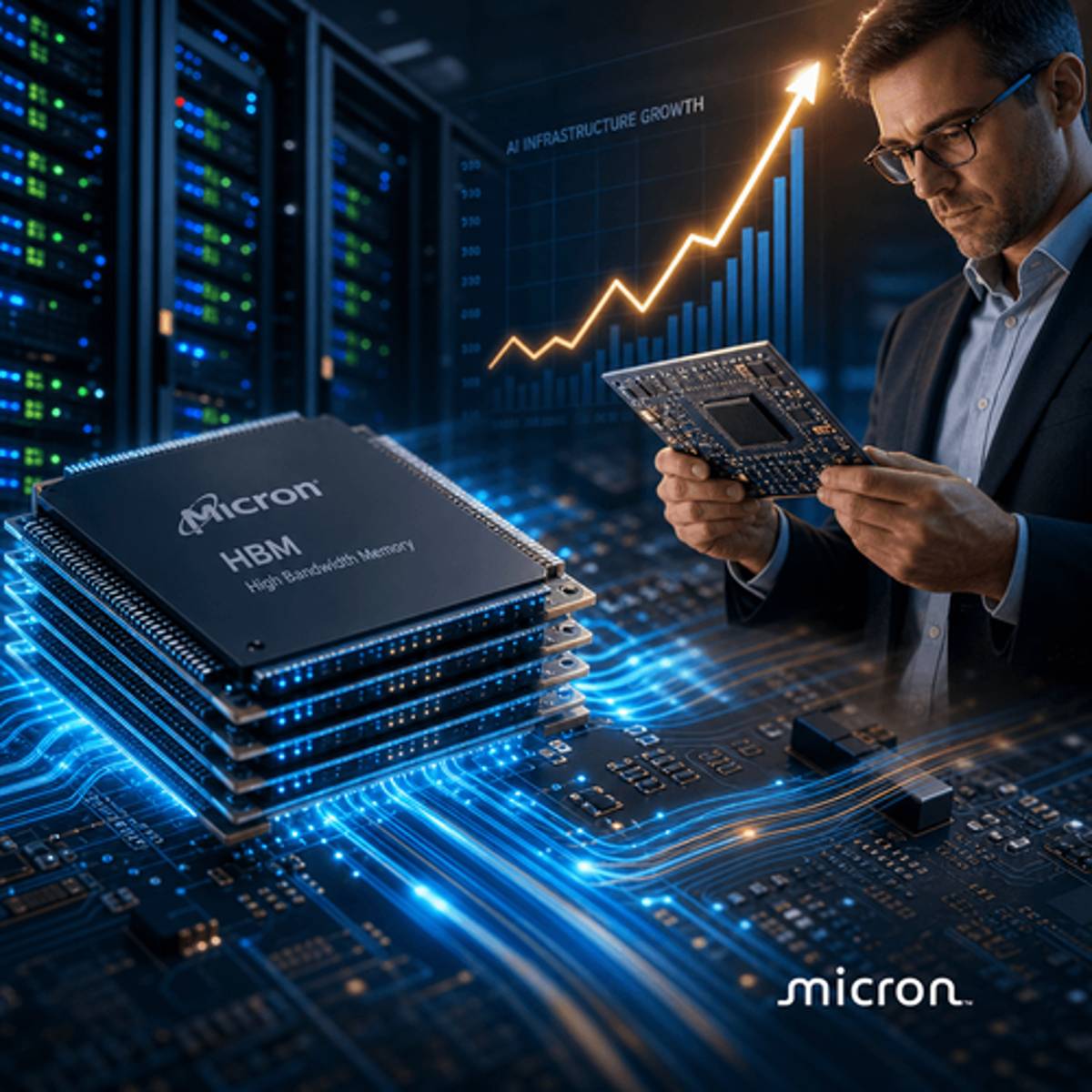 Micron Stock Surges 10% on Revenue Quadruple, 700% Year Gain