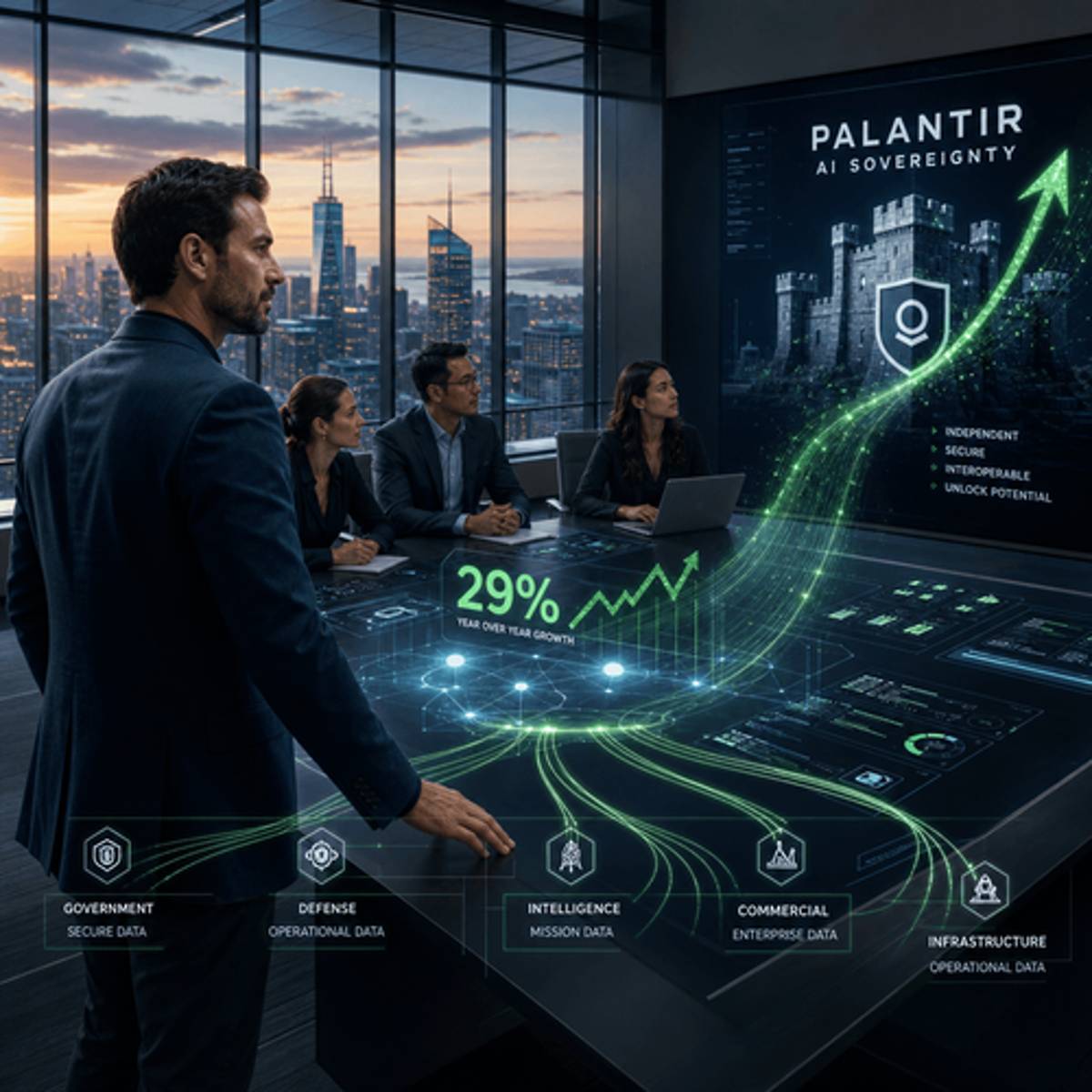 Palantir Surges 29% as Karp Declares War on AI 'Vassal States'