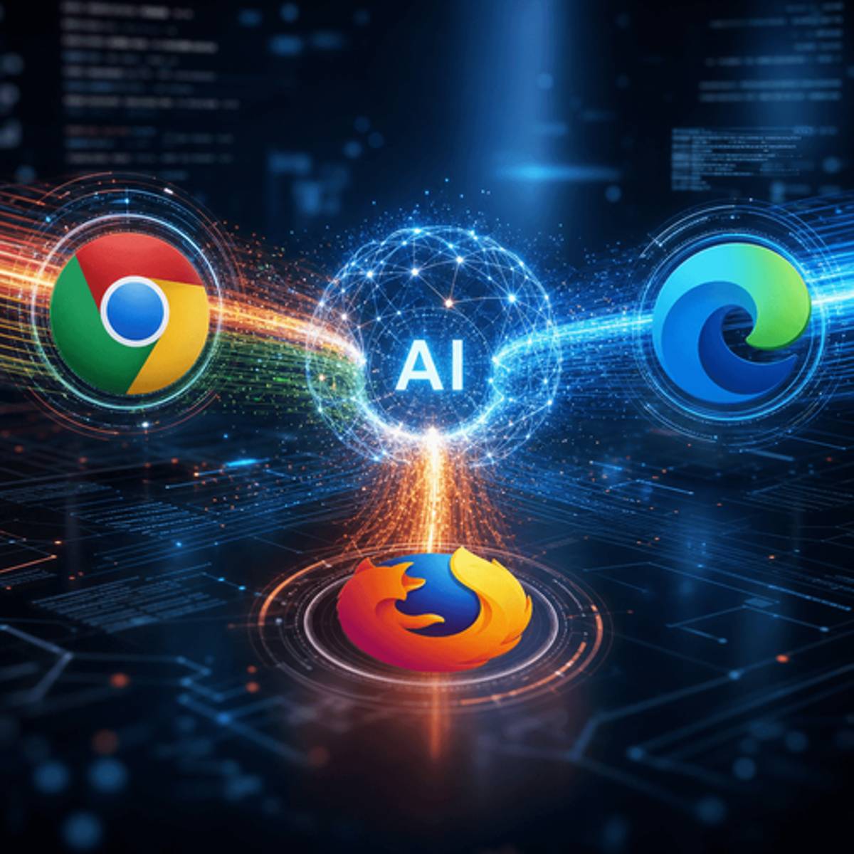 Chrome, Edge, and Firefox Battle for AI Browser Supremacy