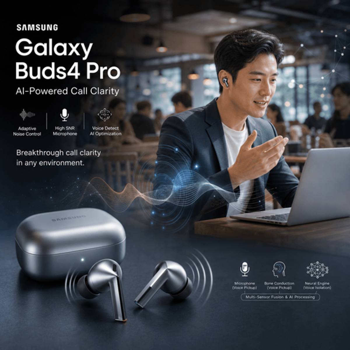 Samsung Galaxy Buds4 Pro Launch AI-Powered Call Clarity Tech