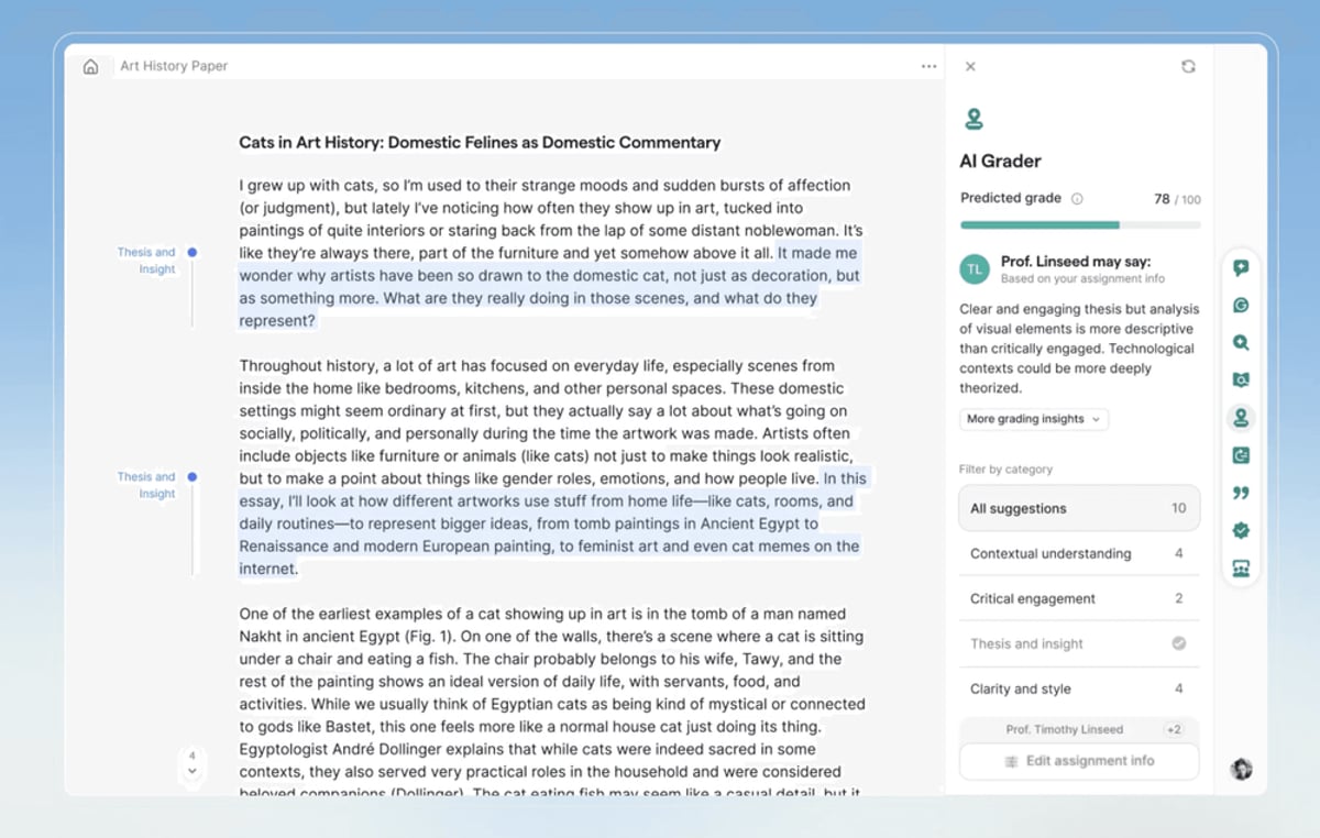 Grammarly's AI Agents Can Now Predict Your Grade