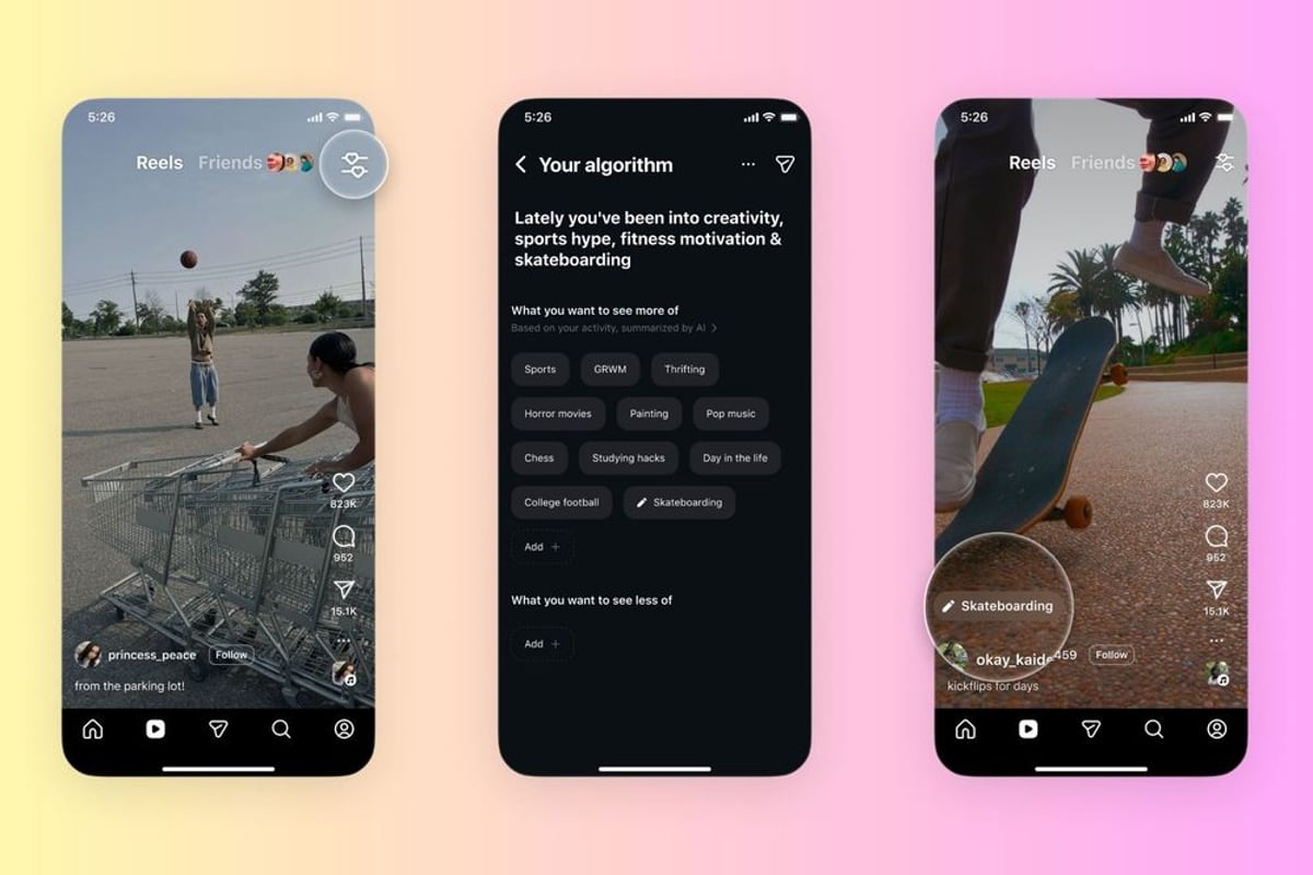 Instagram gives users direct control over Reels algorithm