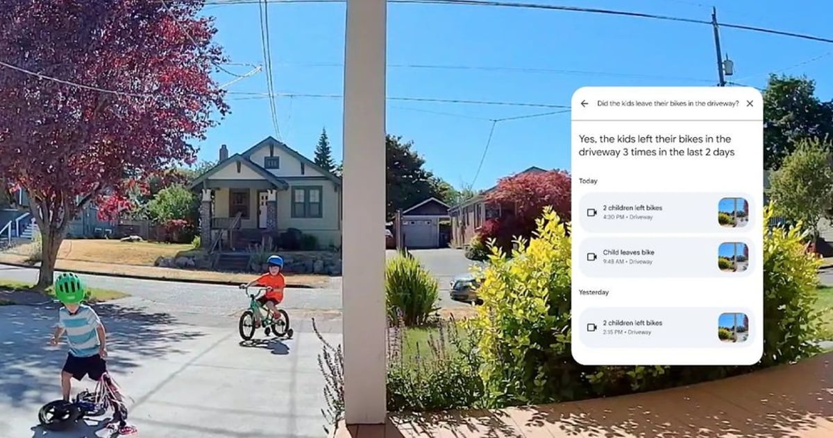 Google Home's Gemini AI now sees live camera feeds