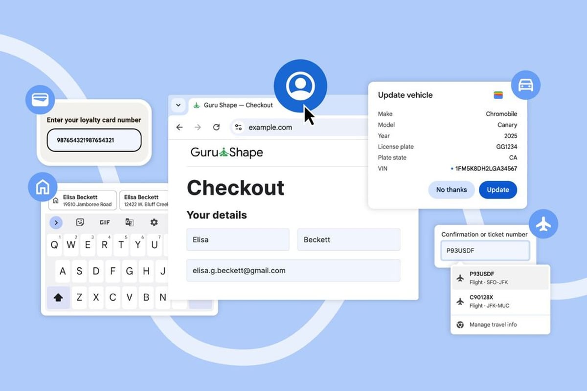 Google integrates Wallet data into Chrome autofill system