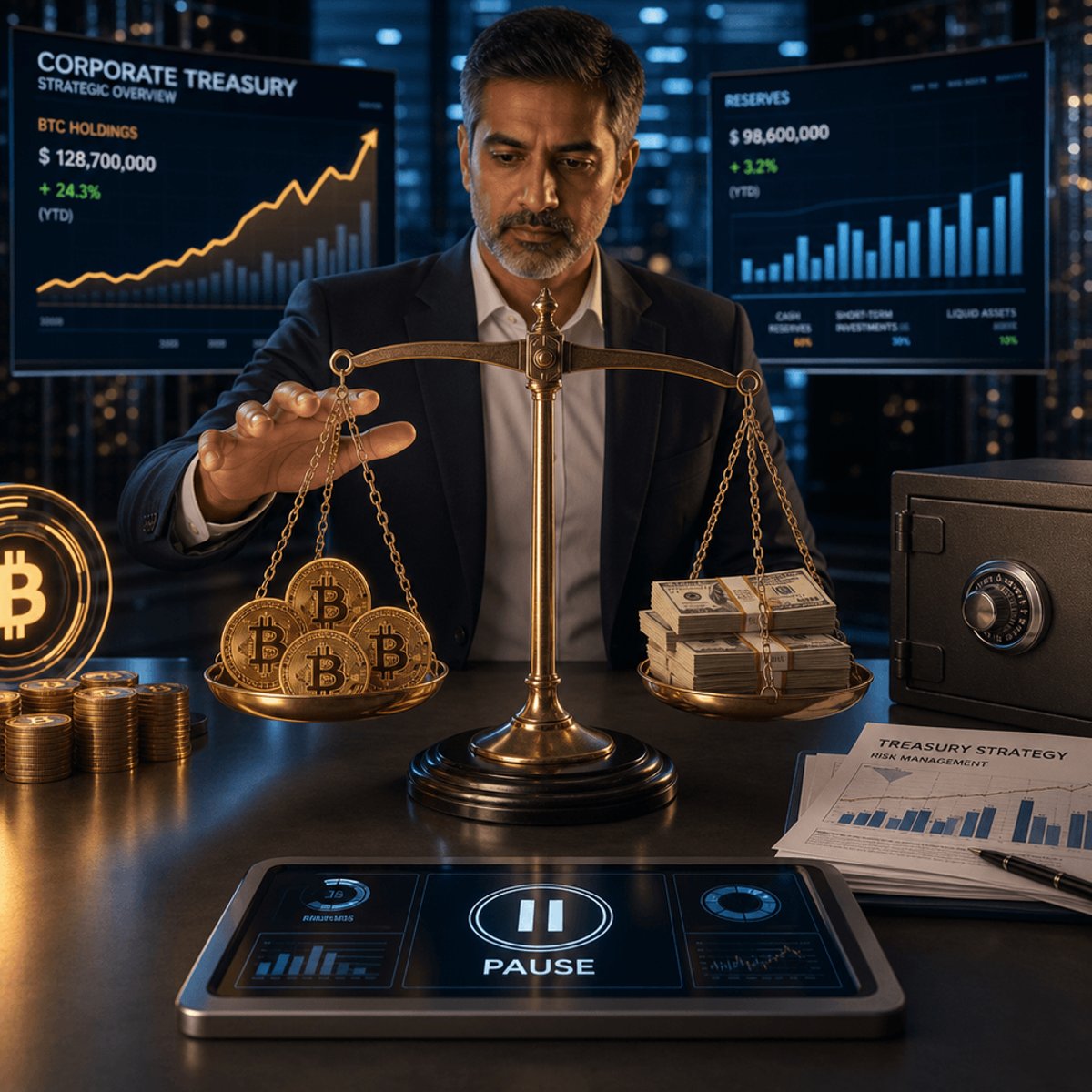 CryptoQuant Warns Strategy to Pause Bitcoin Buys, Rebuild Cash