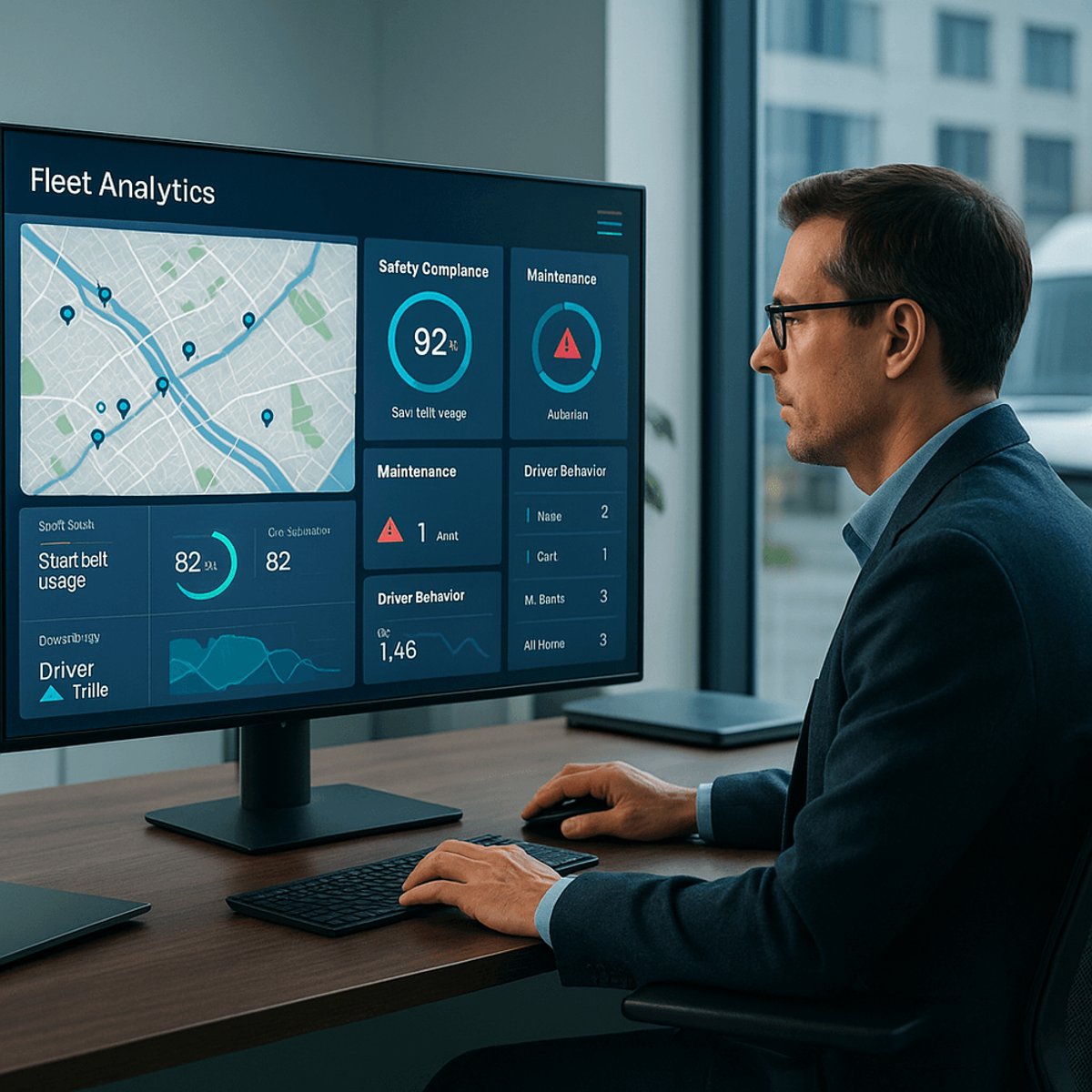 Ford Launches AI Assistant to Monitor Fleet Safety Data