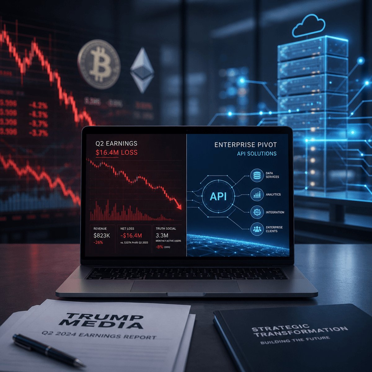Trump Media Bleeds $238M in Q2 as Crypto Bets Backfire