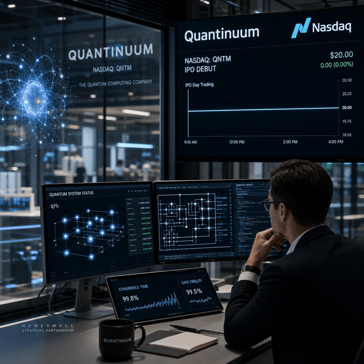 Quantinuum's Quantum IPO Lands Flat in Upsized Nasdaq Debut