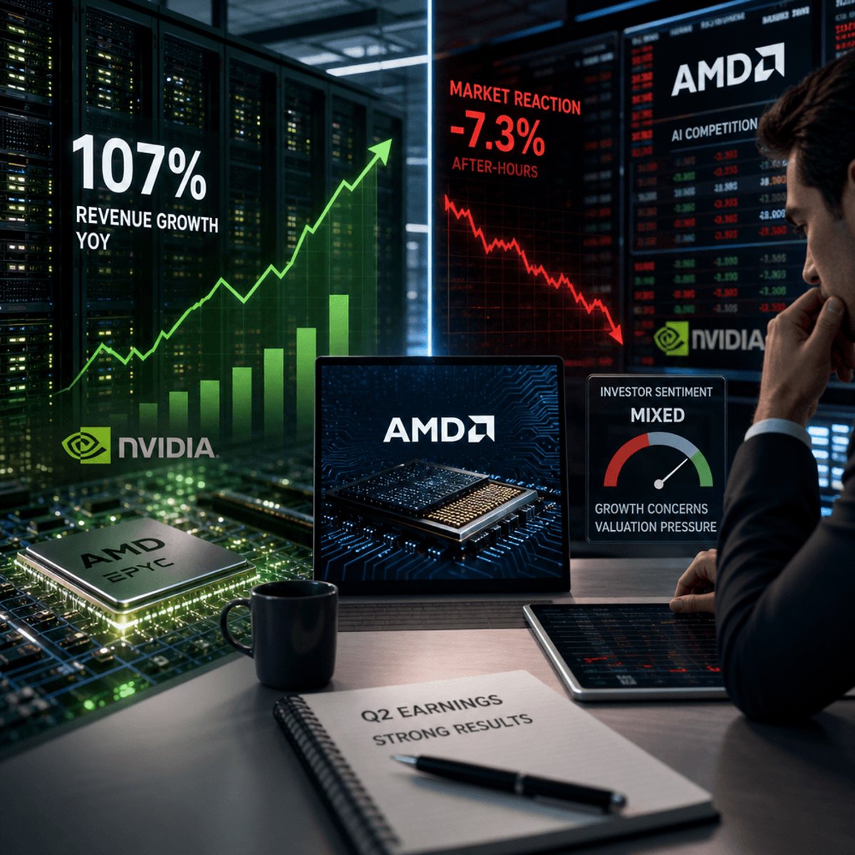 AMD Revenue Surges 50%, But Wall Street Isn't Buying It