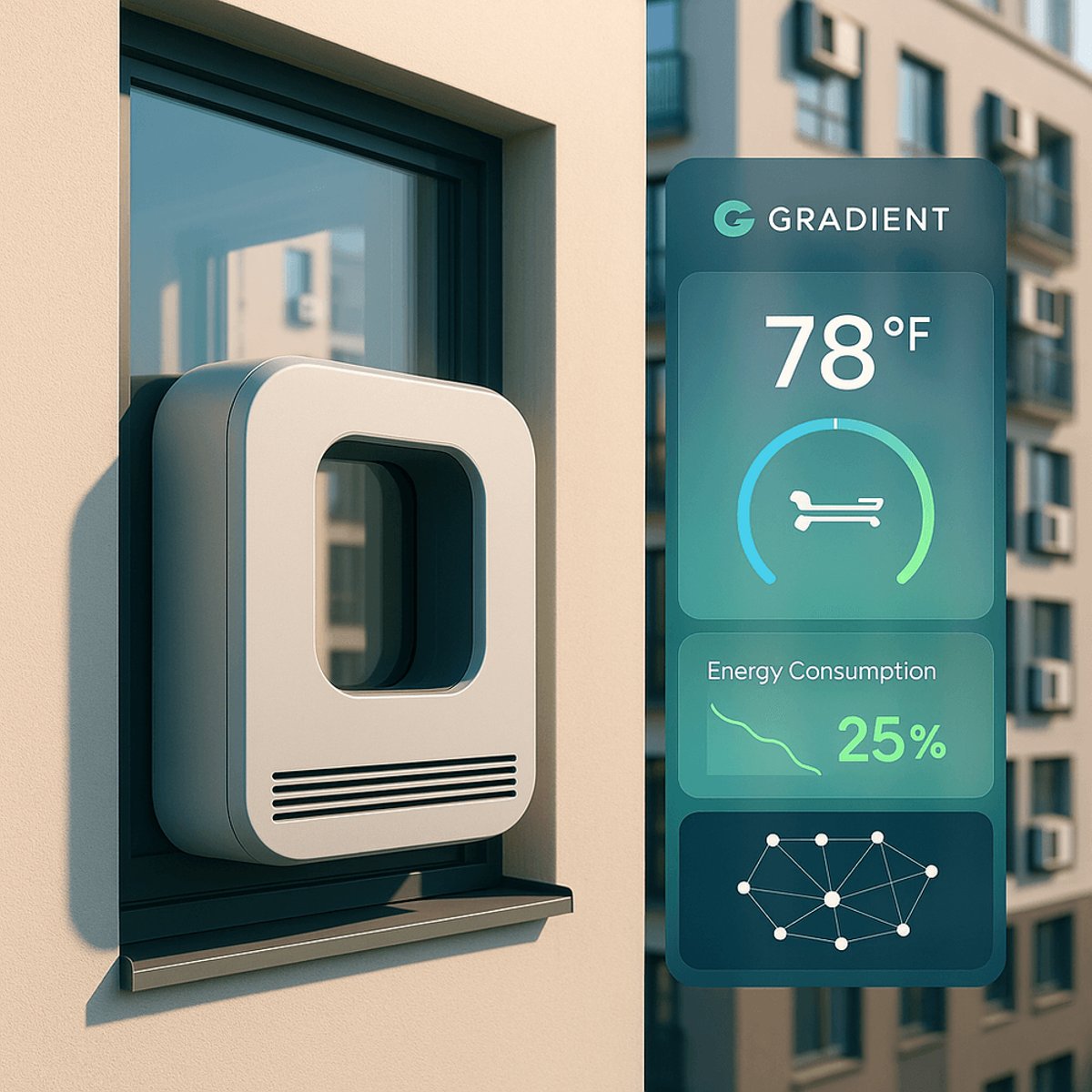 Gradient links window heat pumps to slash retrofit costs