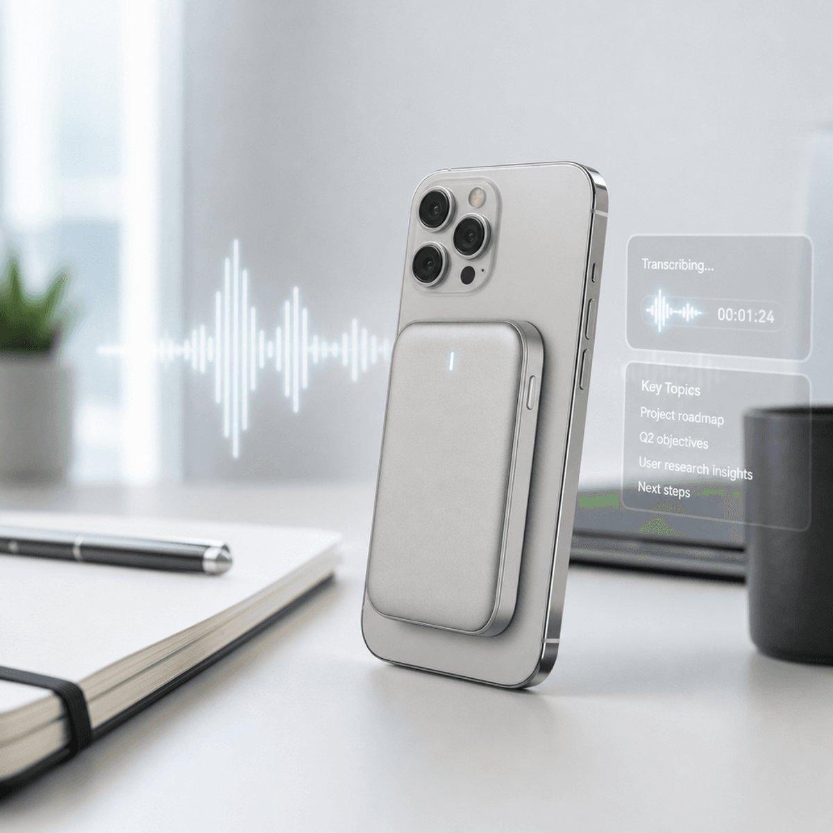 Pocket Raises $11M for AI Note-Taking Puck That Sticks to Phones