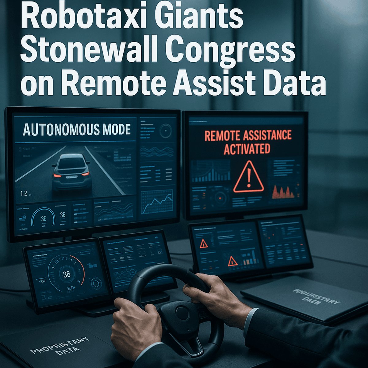 Robotaxi Giants Stonewall Congress on Remote Assist Data