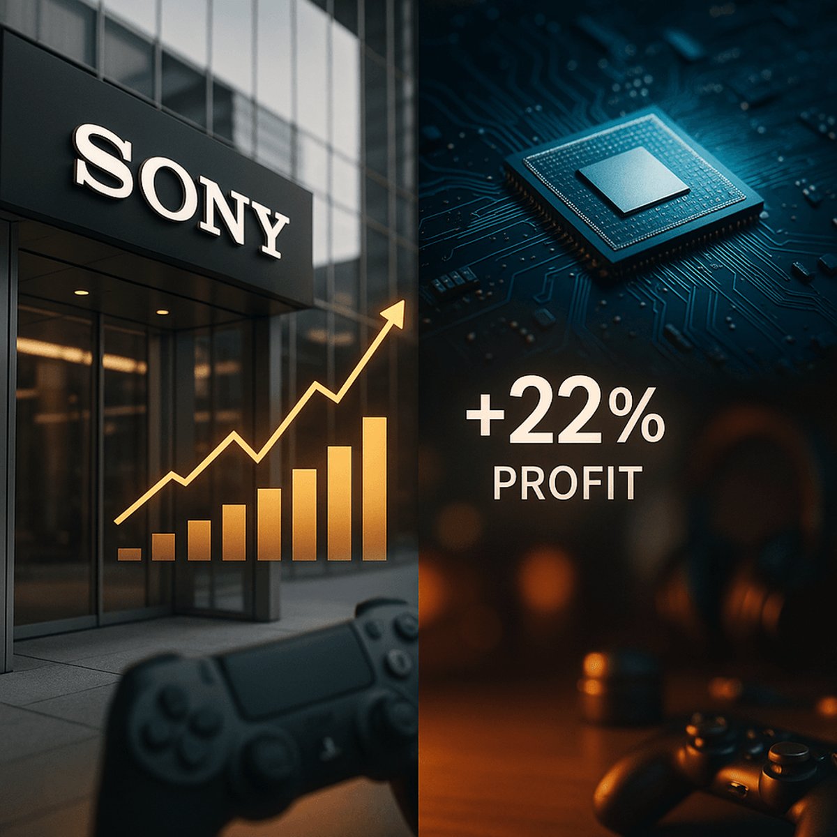 Sony profit jumps 22%, lifts forecast despite chip crunch
