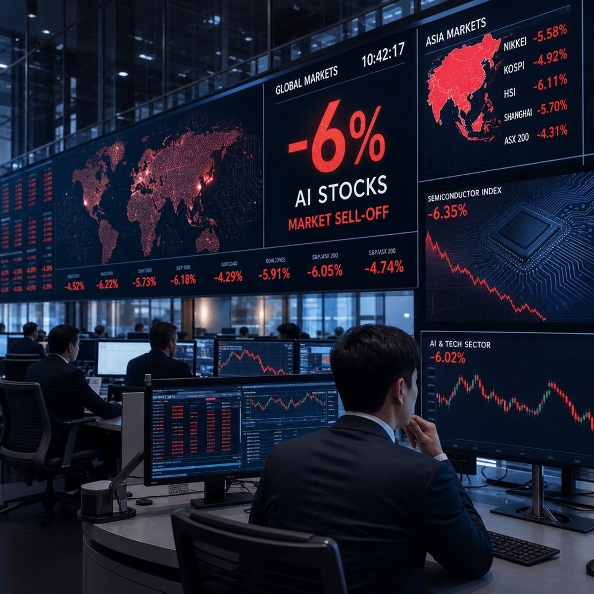 AI Stock Rout Deepens: SoftBank Plunges 6% in Global Sell-Off