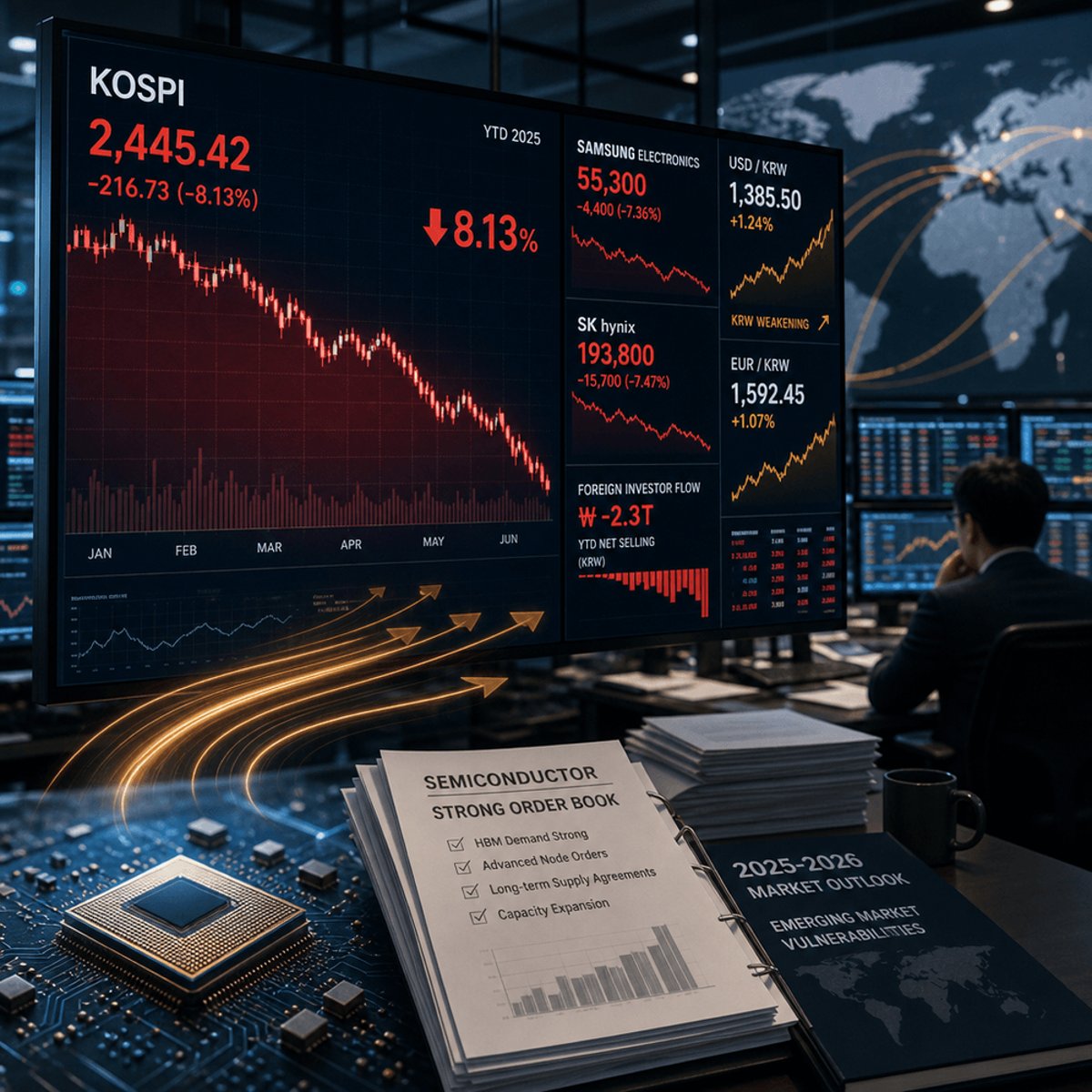 Foreign Investors Dump Billions in Korean Stocks Despite AI Boom