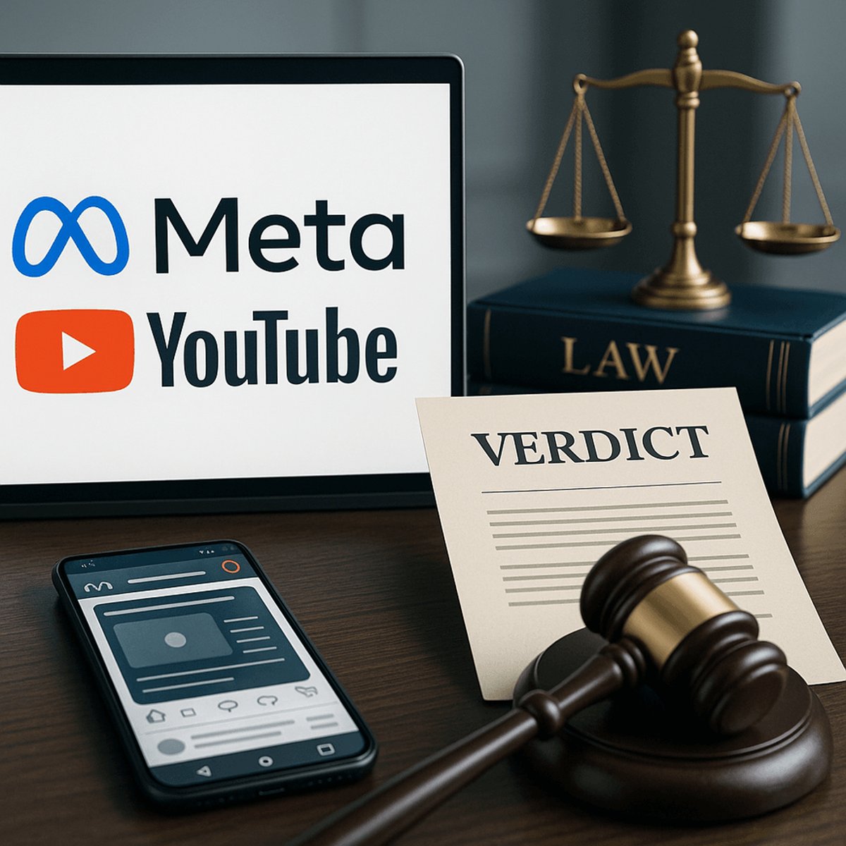 Jury Finds Meta, YouTube Negligent in Addiction Case