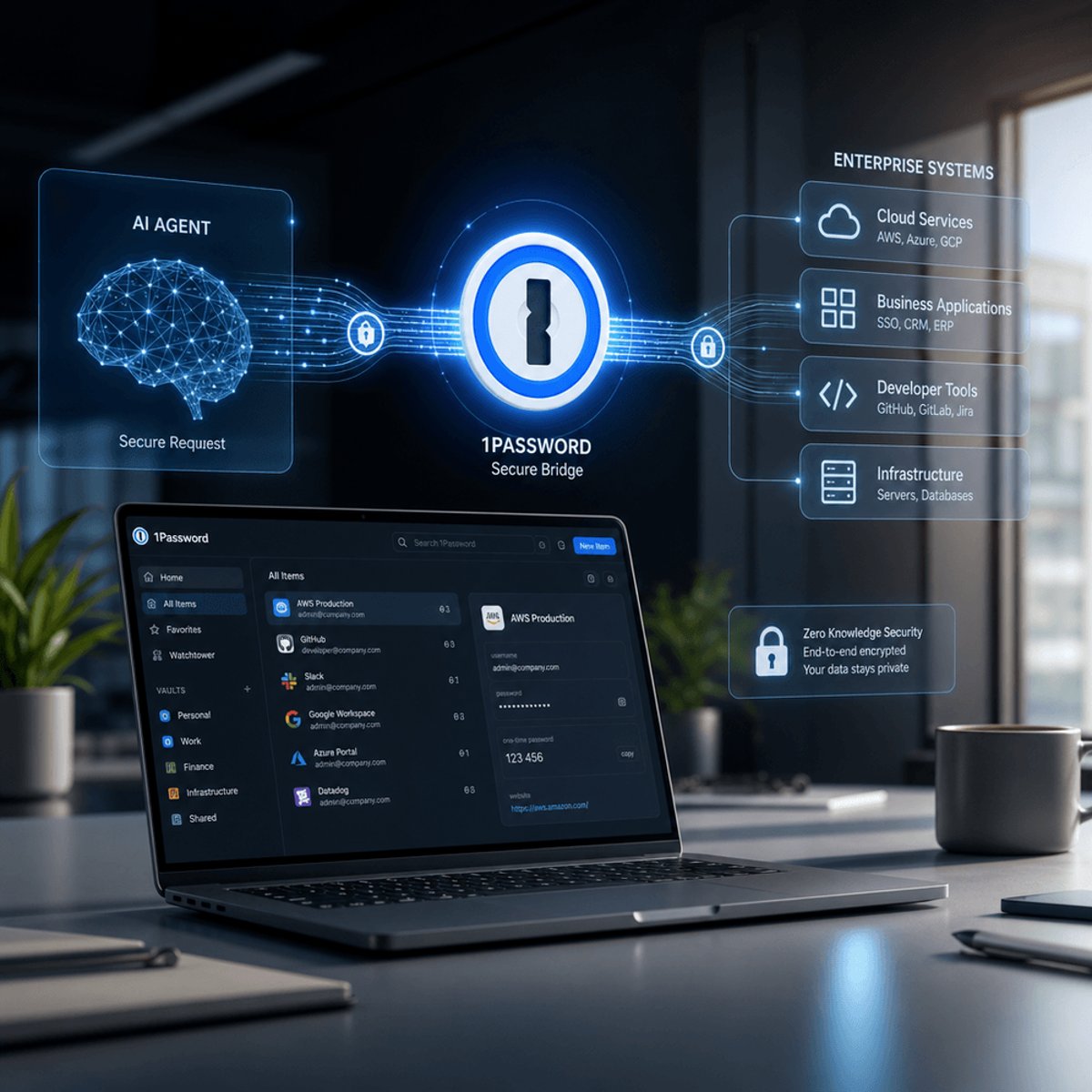 1Password Lets Claude AI Log Into Apps Without Seeing Passwords