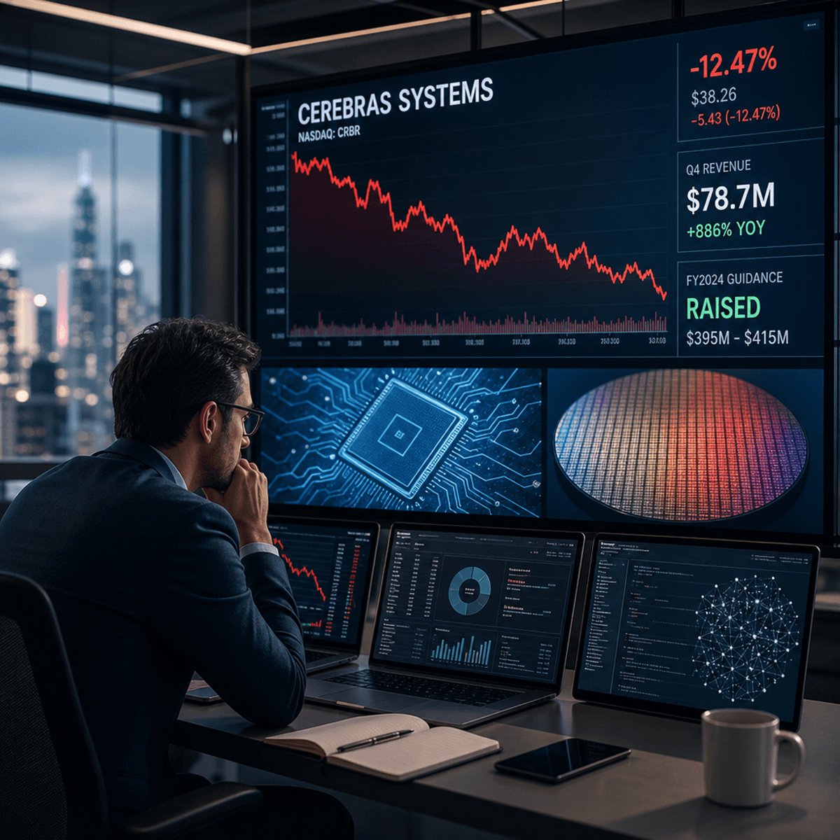 Cerebras Stock Crashes 14% Despite Beating Q2 Estimates