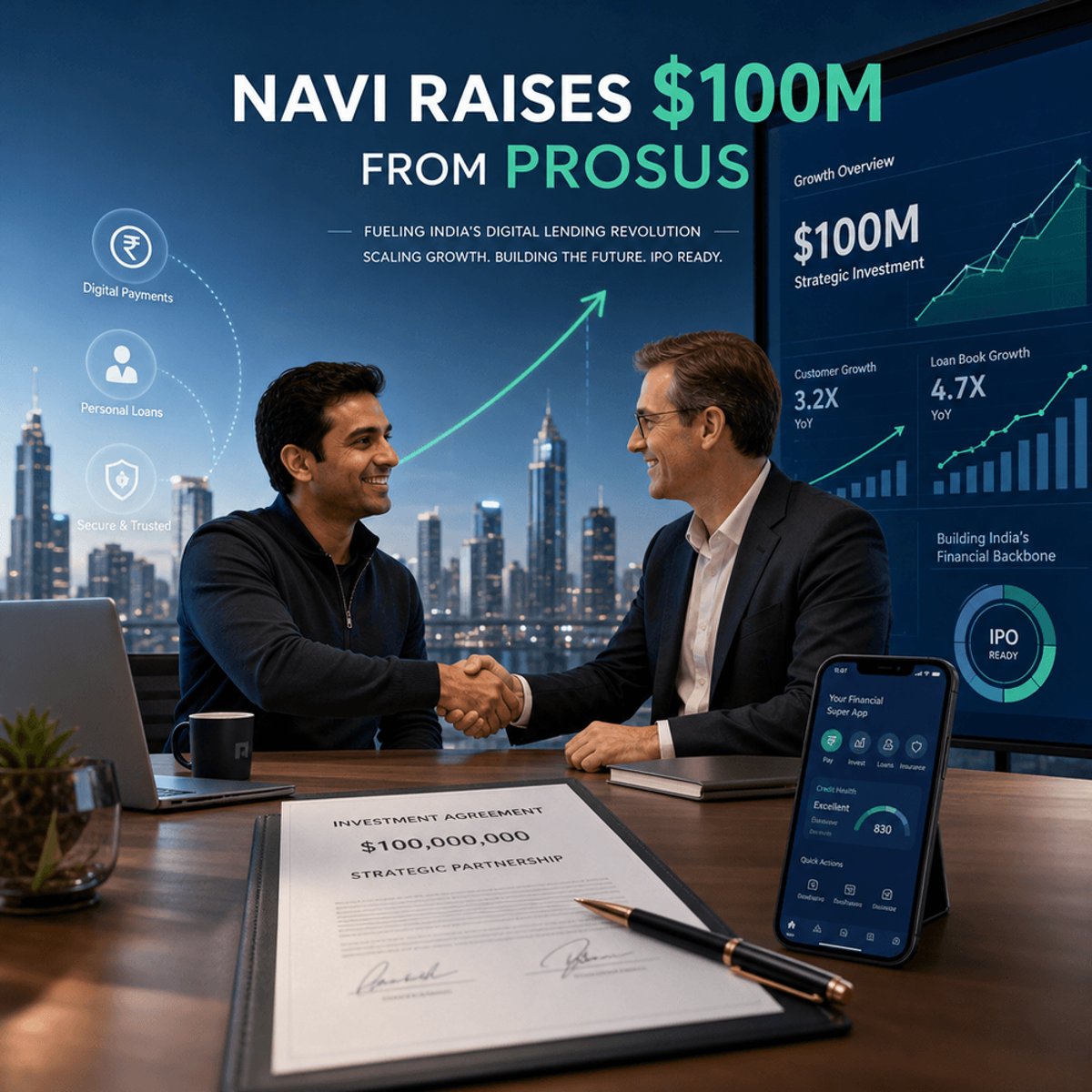 Navi Lands $100M From Prosus in First Outside Investment