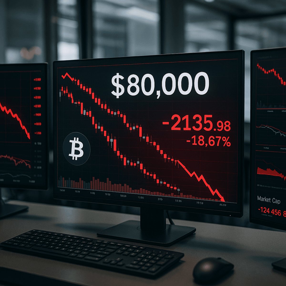 Bitcoin Crashes Below $80K as $2B in Liquidations Cascade