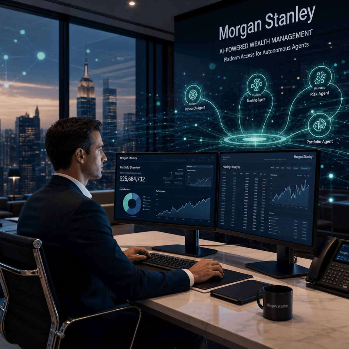Morgan Stanley Opens $1T Wealth Platform to AI Agents