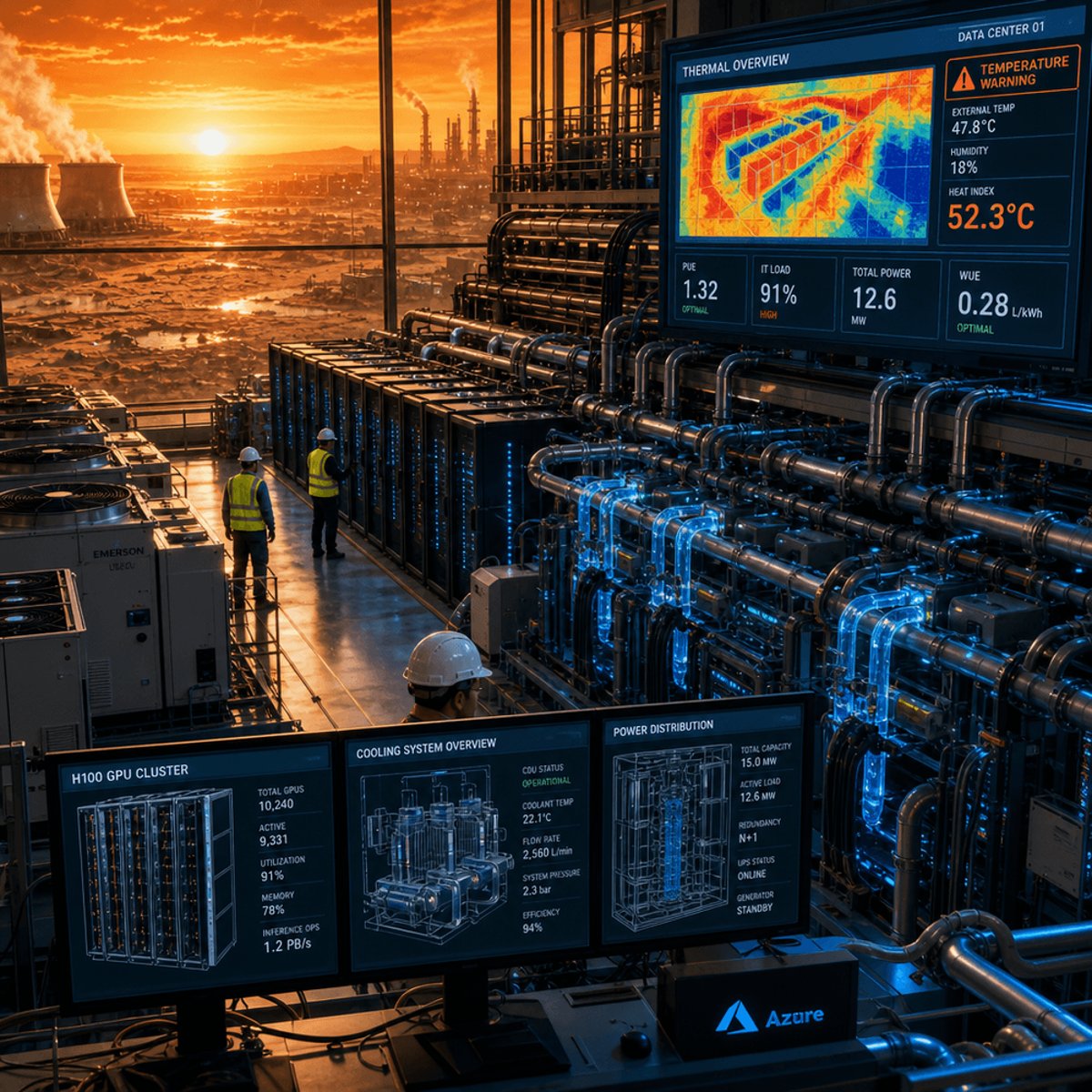 Climate Crisis Hits AI Infrastructure as Heat Strains Data Centers