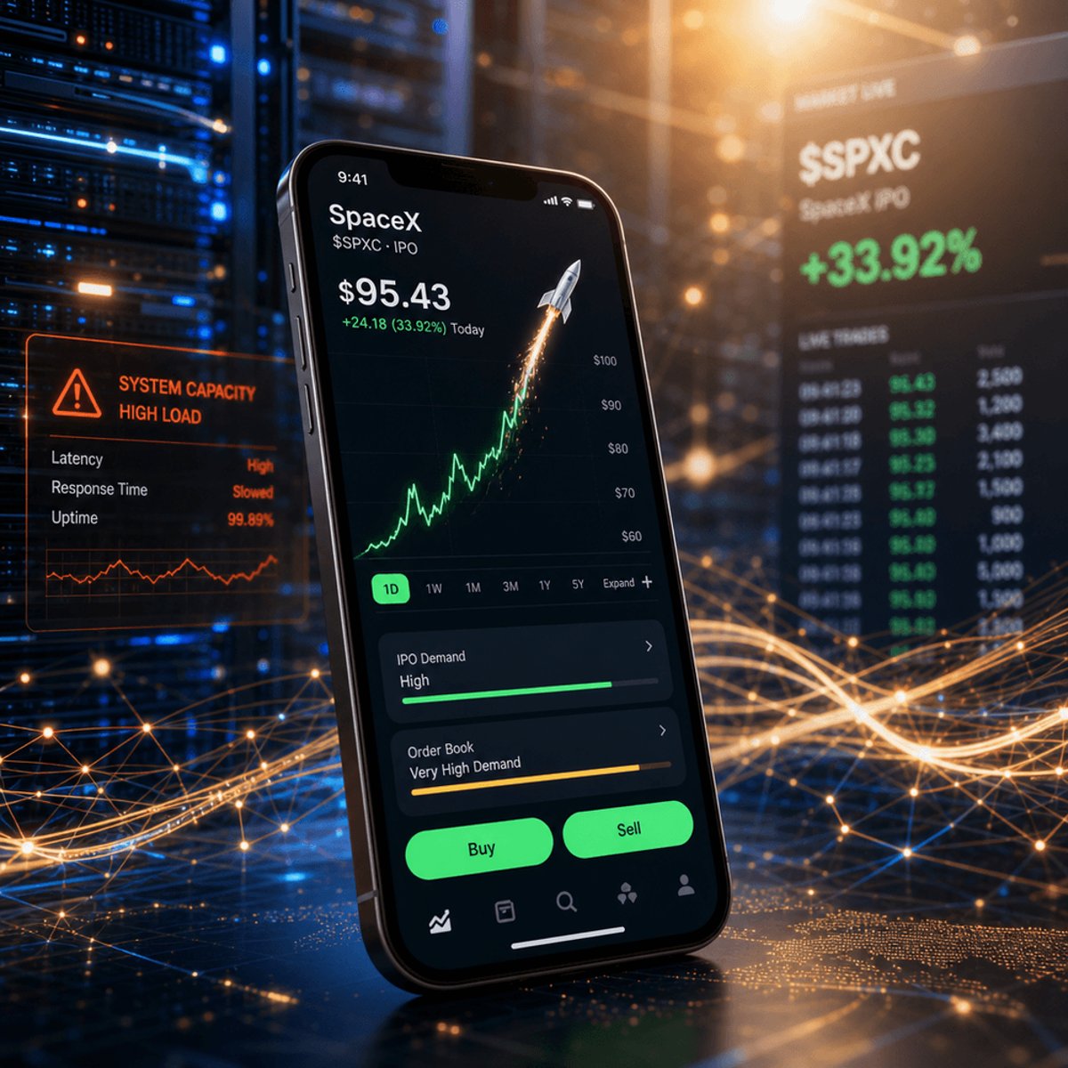 Robinhood crashes as SpaceX IPO smashes traffic records
