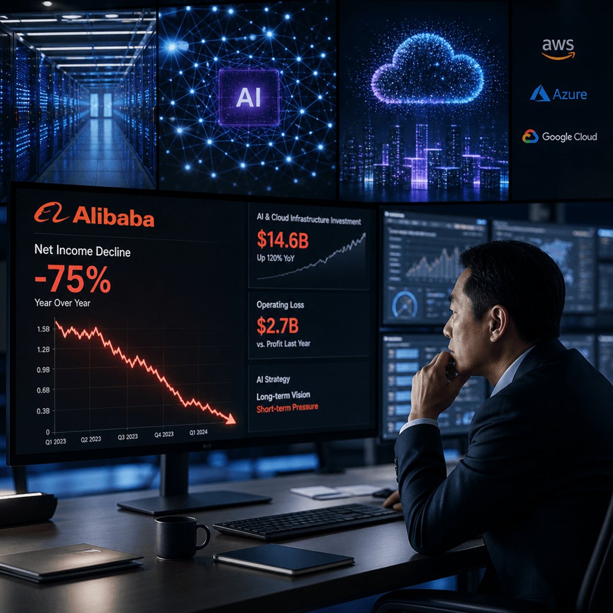 Alibaba Profit Plunges 75% as AI Spending Spree Hits Bottom Line