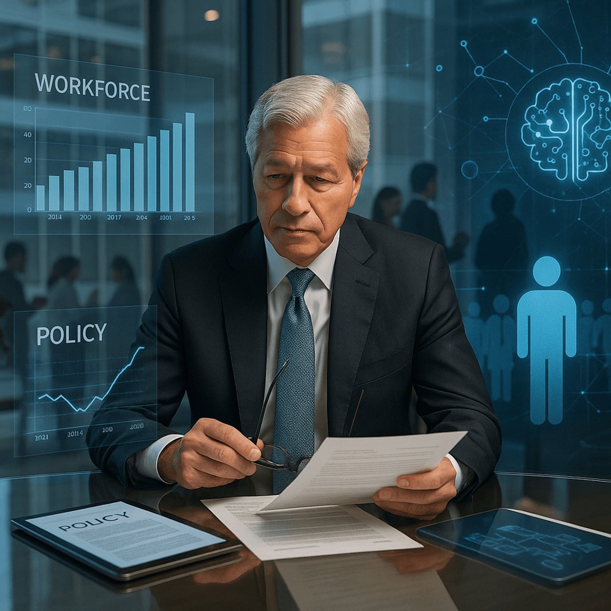 Jamie Dimon Warns AI Will Displace Workers, Urges Policy Action