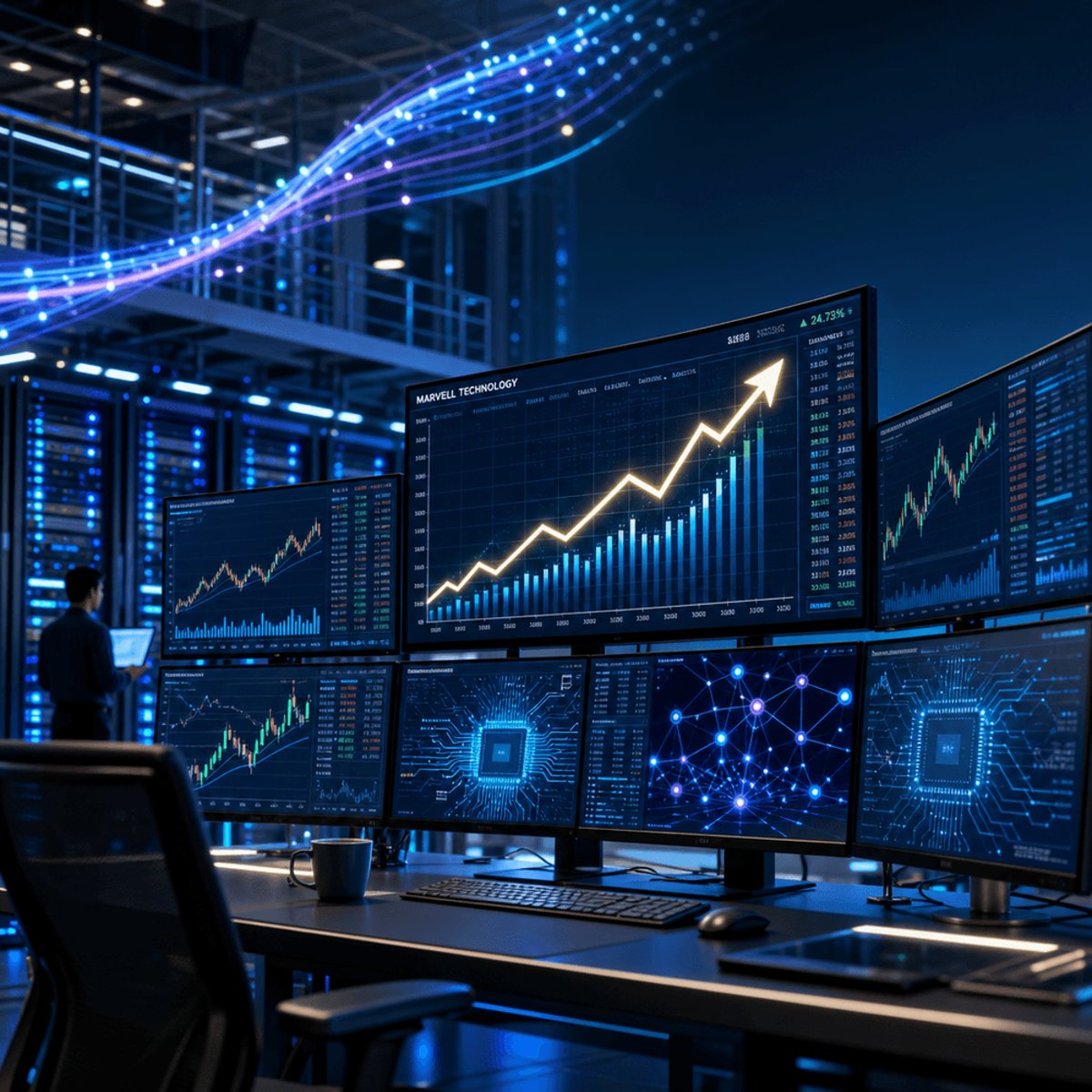 Marvell Soars 32% After Nvidia's Huang Calls It Next Trillion-Dollar AI Play