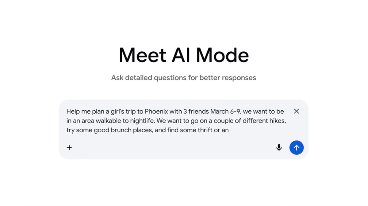 Google's AI Mode Canvas Makes Travel Planning Visual