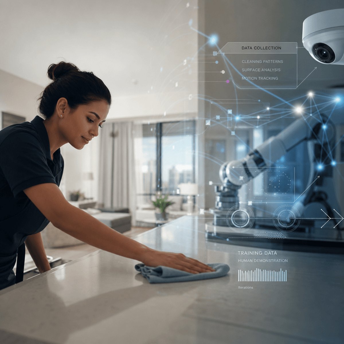 AI Startup Offers Free Cleaning to Train Robot Replacements