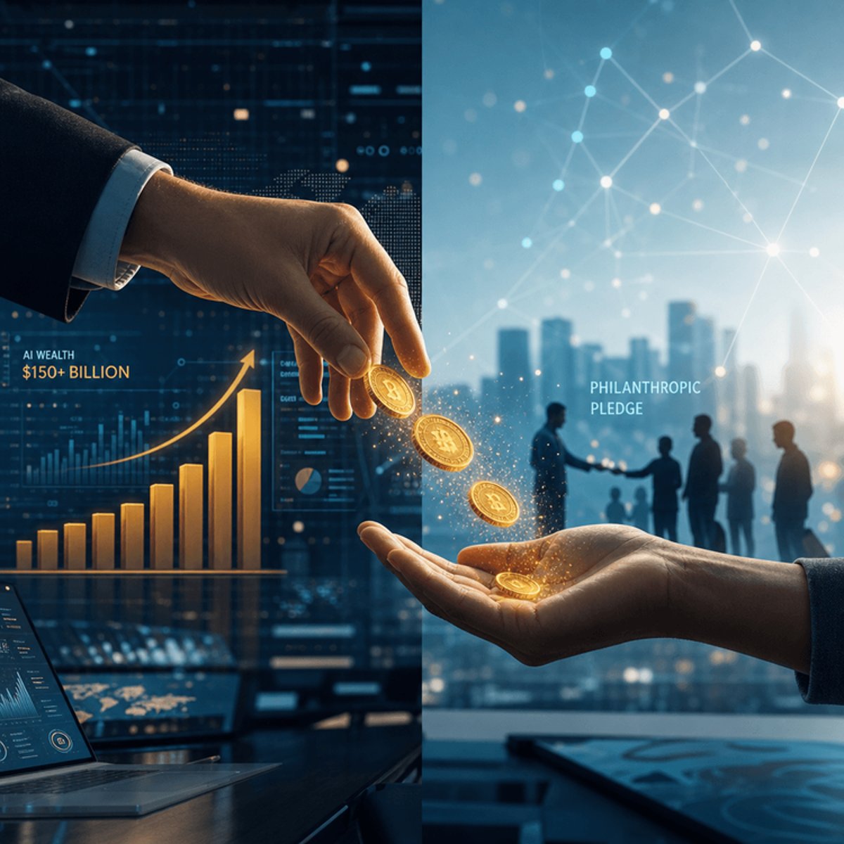 AI Billionaires Pledge Fortunes Away in Philanthropy Wave