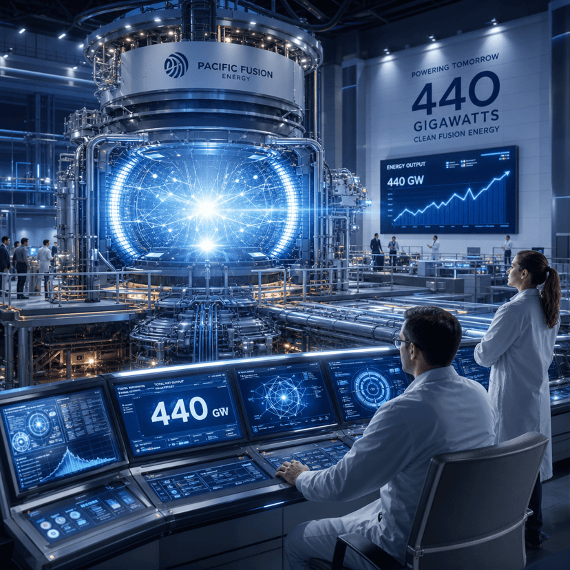 Pacific Fusion hits 440 gigawatts in fusion prototype test
