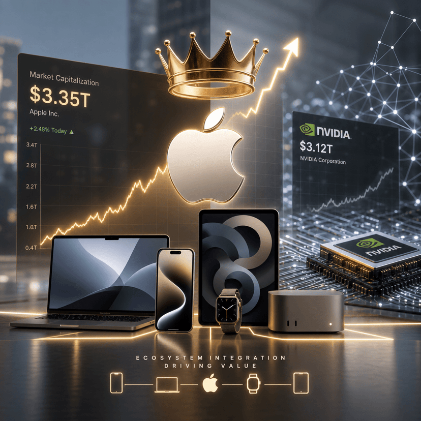 Apple Retakes Crown: Overtakes Nvidia as World's Most Valuable Company