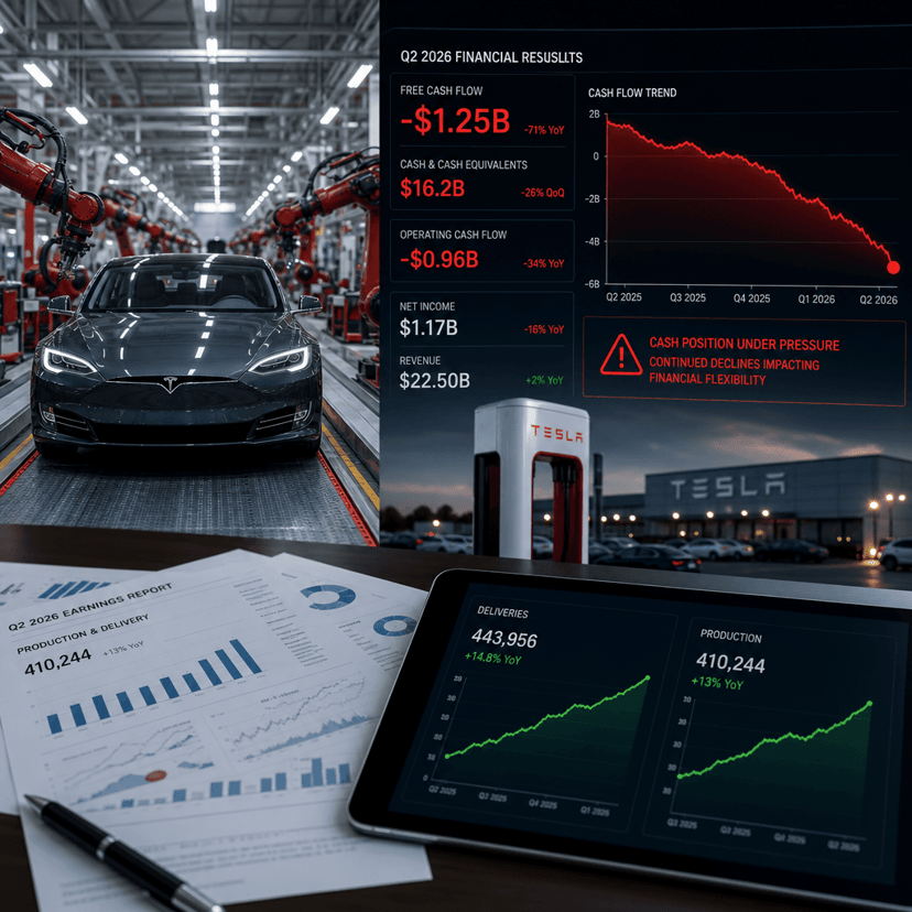 Tesla misses earnings as free cash flow turns negative