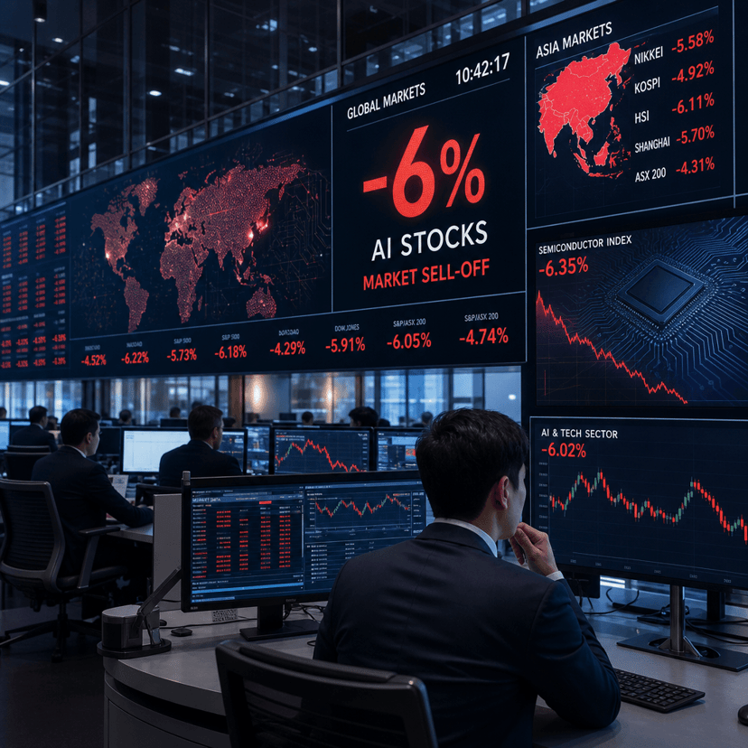 AI Stock Rout Deepens: SoftBank Plunges 6% in Global Sell-Off