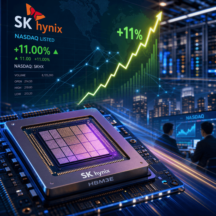 SK Hynix Soars 11% on $29.4B Nasdaq Listing Filing